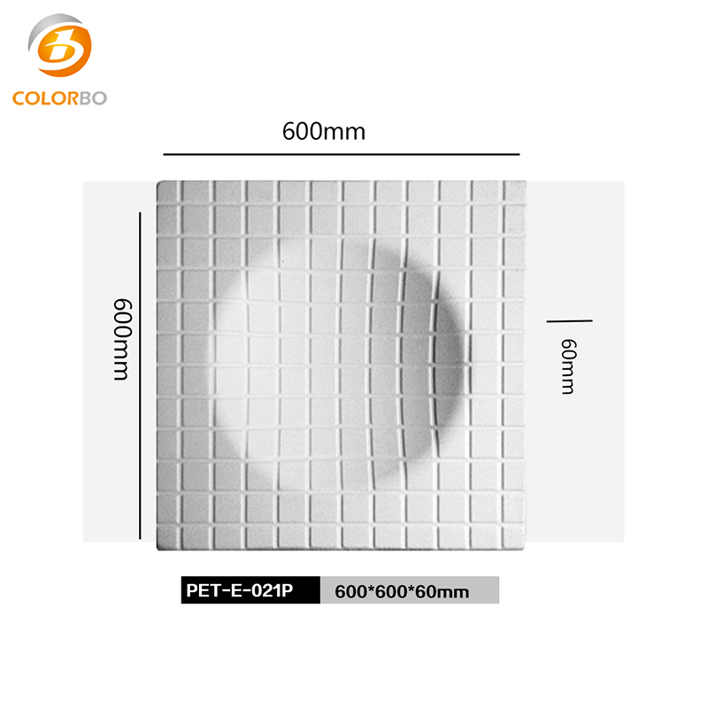Painel de parede PET acústico de material de decoração personalizado
