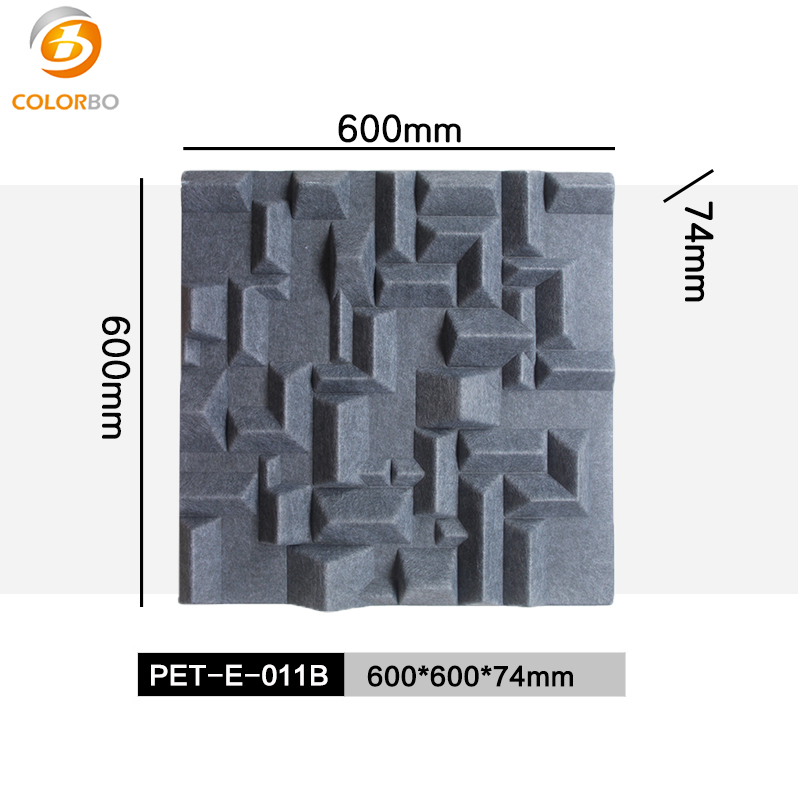 Material de design de interiores 3D PET painel de revestimento de parede