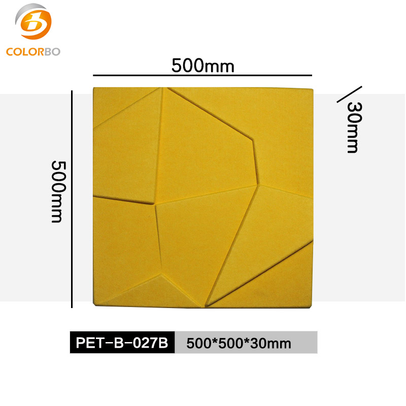 Painel PET à prova de som para exposição de fibra reciclável 3D Tiange