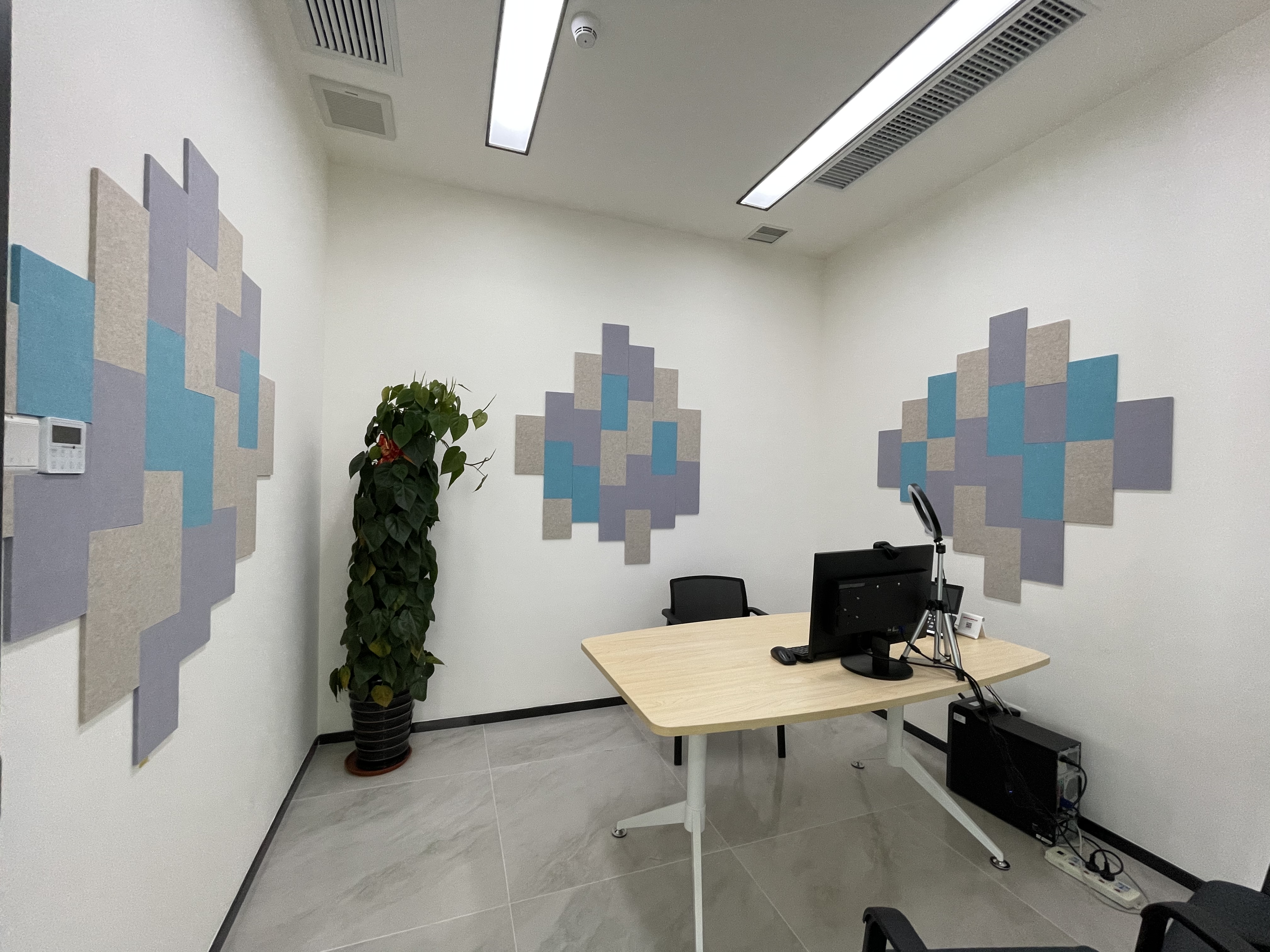 PET painel ac&uacute;stico