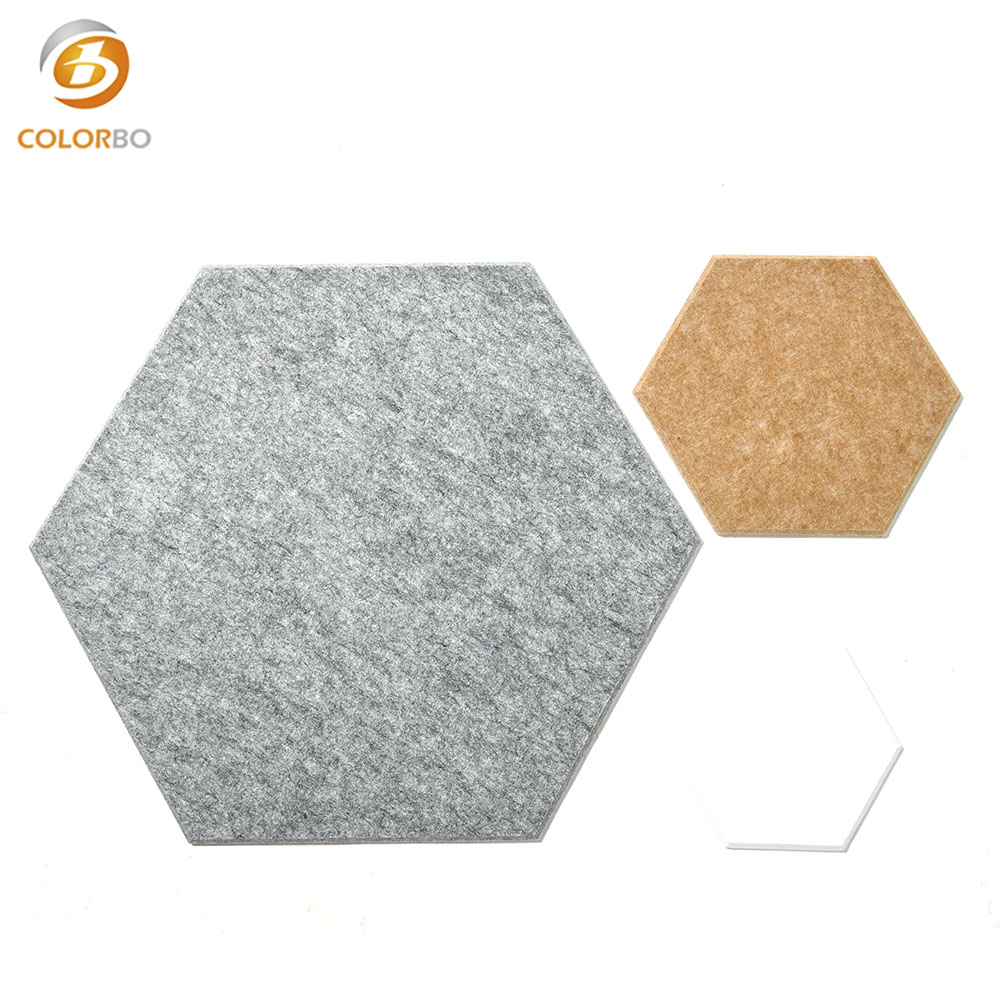 PET-QPL-S06 Sala de Reunião Hexagonal Painel PET ECO